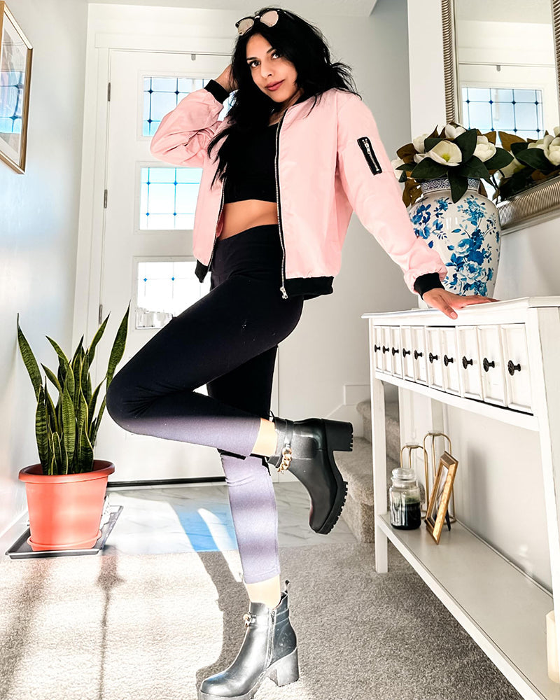 Heidi-Mode | Klassische Bomberjacke mit Taschen für Frauen