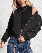 Heidi-Mode | Klassische Bomberjacke mit Taschen für Frauen