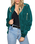 Heidi-Mode | Klassische Bomberjacke mit Taschen für Frauen