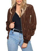 Heidi-Mode | Klassische Bomberjacke mit Taschen für Frauen