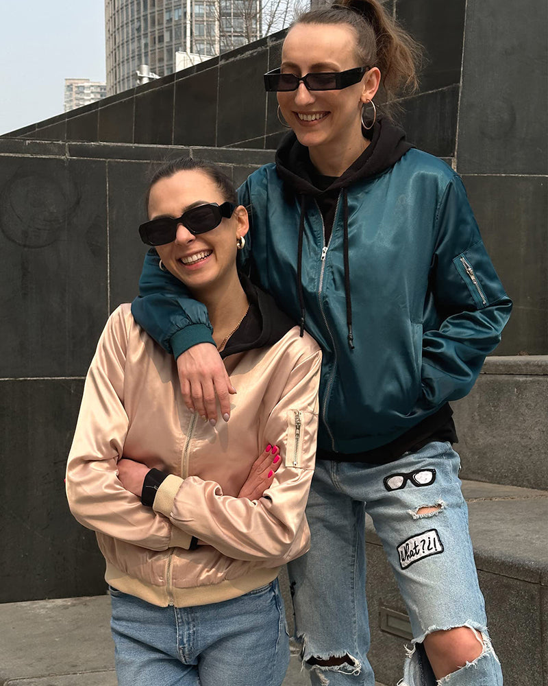Heidi-Mode | Klassische Bomberjacke mit Taschen für Frauen