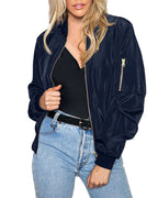 Heidi-Mode | Klassische Bomberjacke mit Taschen für Frauen