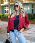 Heidi-Mode | Klassische Bomberjacke mit Taschen für Frauen
