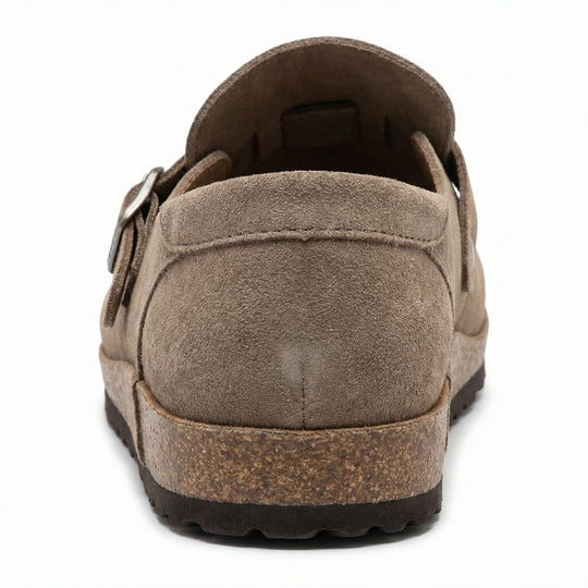 Clogs - Damen Retro Wildleder Slip-On Mule Heidi Mode