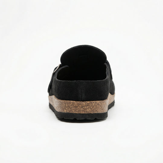 Clogs - Damen Retro Wildleder Slip-On Mule Heidi Mode