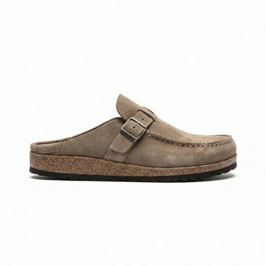 Clogs - Damen Retro Wildleder Slip-On Mule Heidi Mode