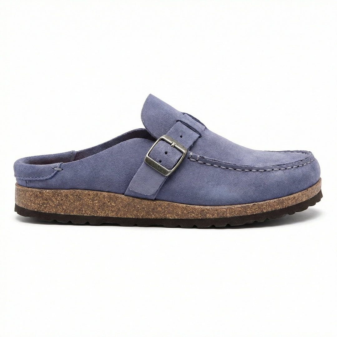 Clogs - Damen Retro Wildleder Slip-On Mule Heidi Mode