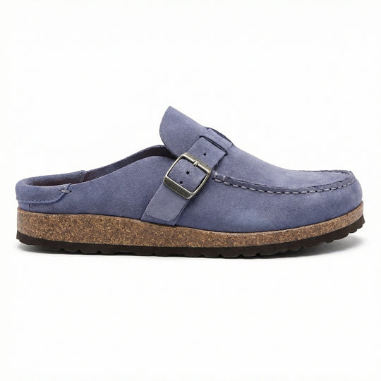 Clogs - Damen Retro Wildleder Slip-On Mule Heidi Mode