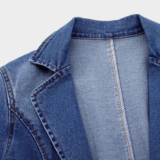 Heidi-Mode | Stilvolle Und Warme Denim Blazer Für Damen