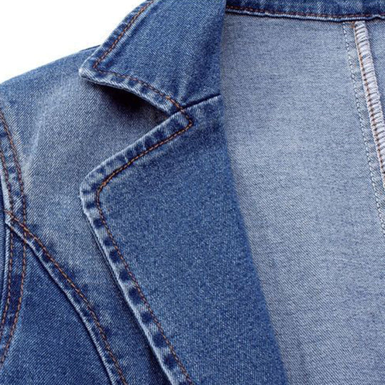 Heidi-Mode | Stilvolle Und Warme Denim Blazer Für Damen