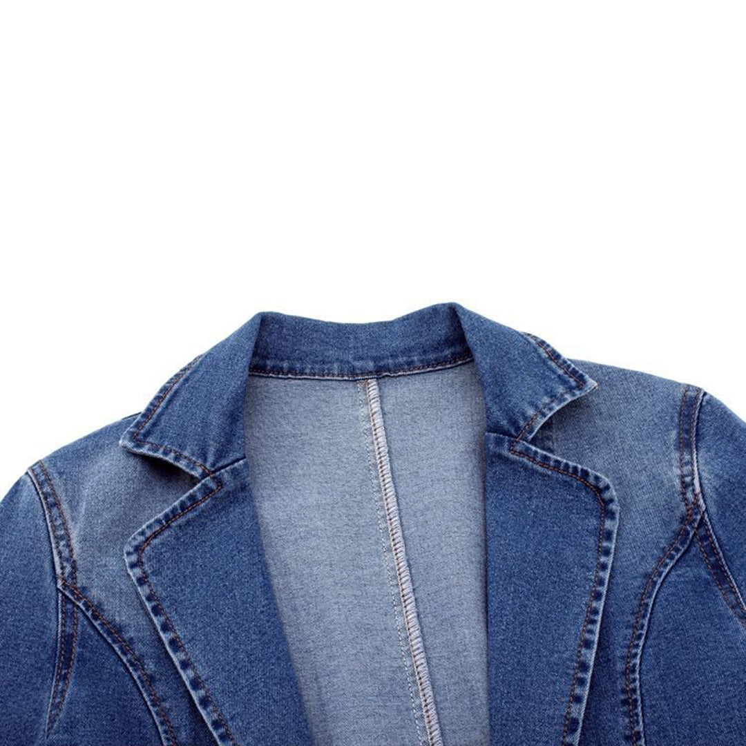 Heidi-Mode | Stilvolle Und Warme Denim Blazer Für Damen