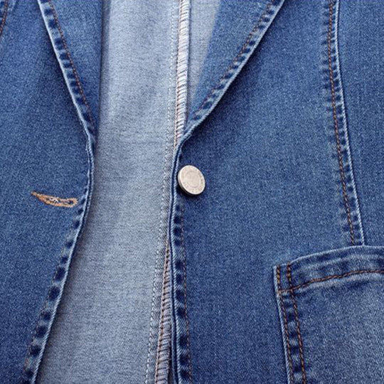 Heidi-Mode | Stilvolle Und Warme Denim Blazer Für Damen