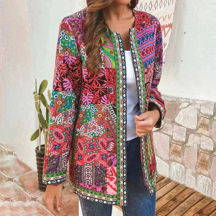 Jacket - Women's Open Front Boho Cardigan Blazer