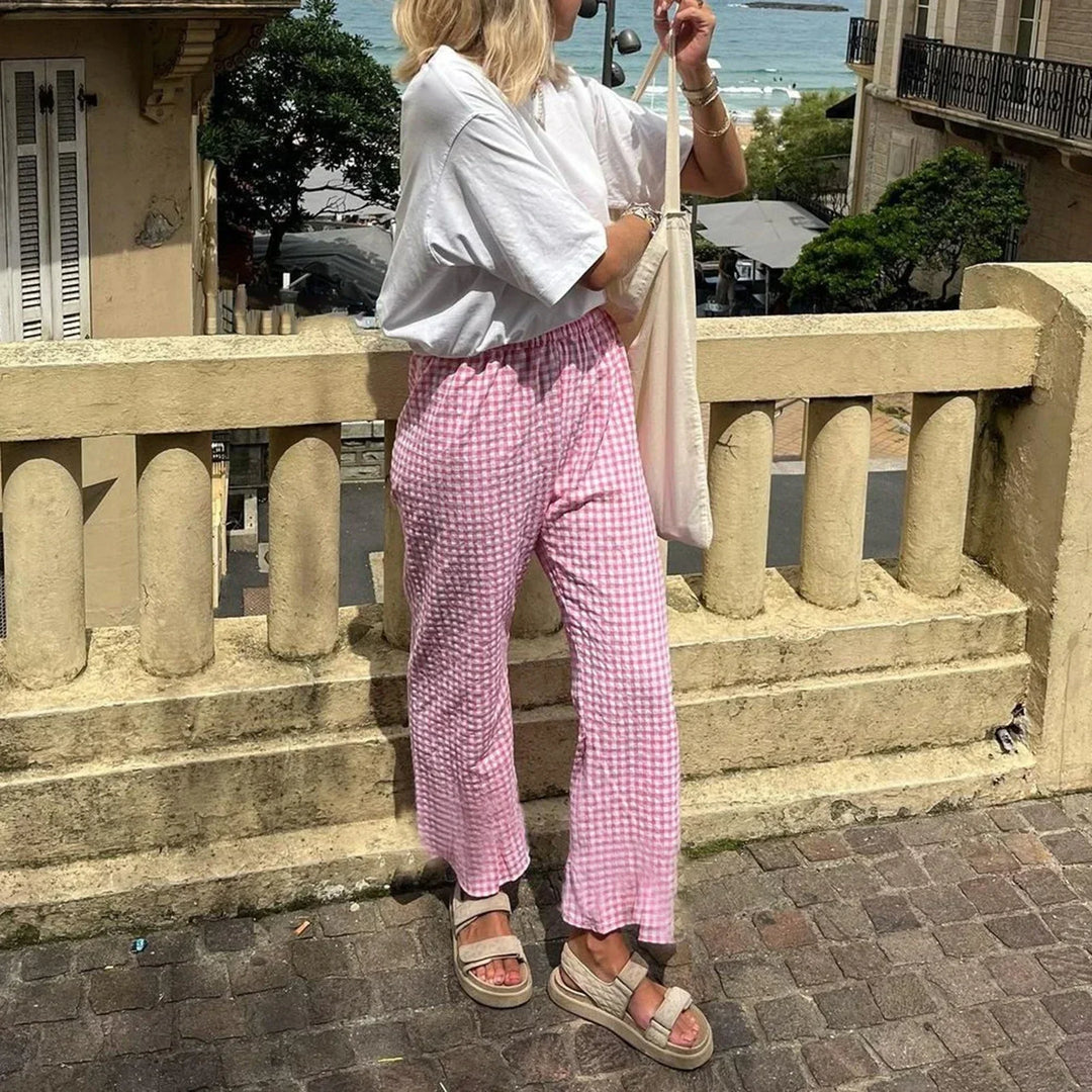 Heidi-Mode | High Waist Hose mit Geradem Schnitt Bequeme und Stylische Damenhose