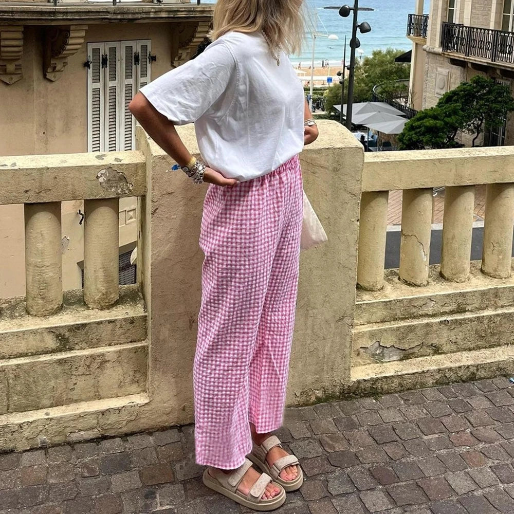 Heidi-Mode | High Waist Hose mit Geradem Schnitt Bequeme und Stylische Damenhose