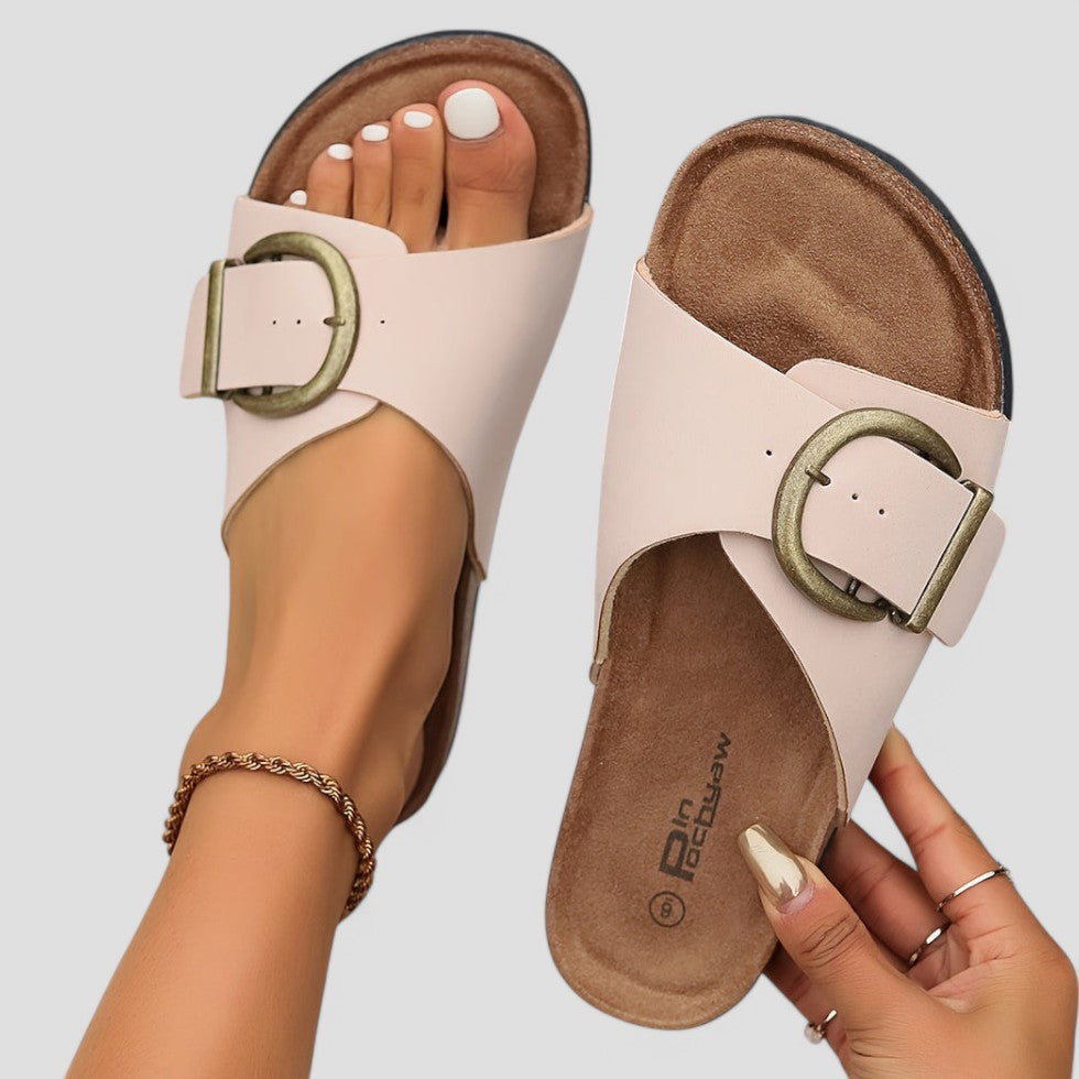 Heidi-Mode | Bequeme Reise Gänsandalen für Frauen