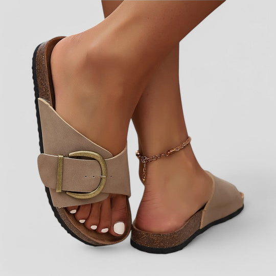 Heidi-Mode | Bequeme Reise Gänsandalen für Frauen
