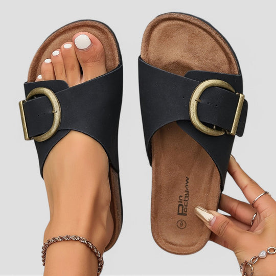 Heidi-Mode | Bequeme Reise Gänsandalen für Frauen