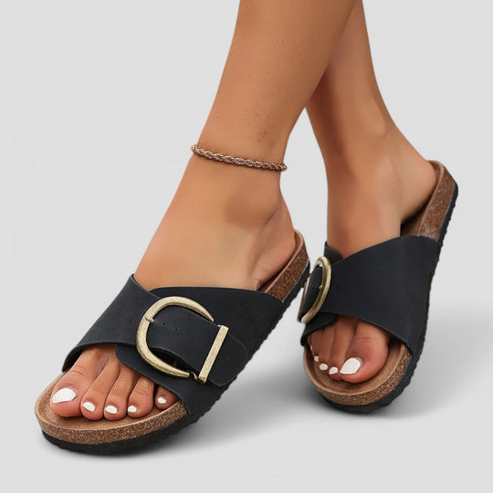 Heidi-Mode | Bequeme Reise Gänsandalen für Frauen