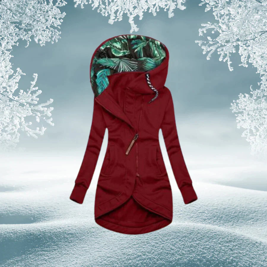 Heidi-Mode | Grüner Damenparka Mit Kapuze