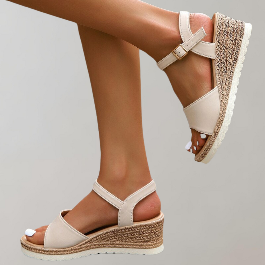 Heidi-Mode | Orthopädische Sandalen Damen Bequeme Sandalen mit Plateau