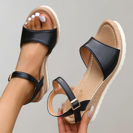 Heidi-Mode | Orthopädische Sandalen Damen Bequeme Sandalen mit Plateau