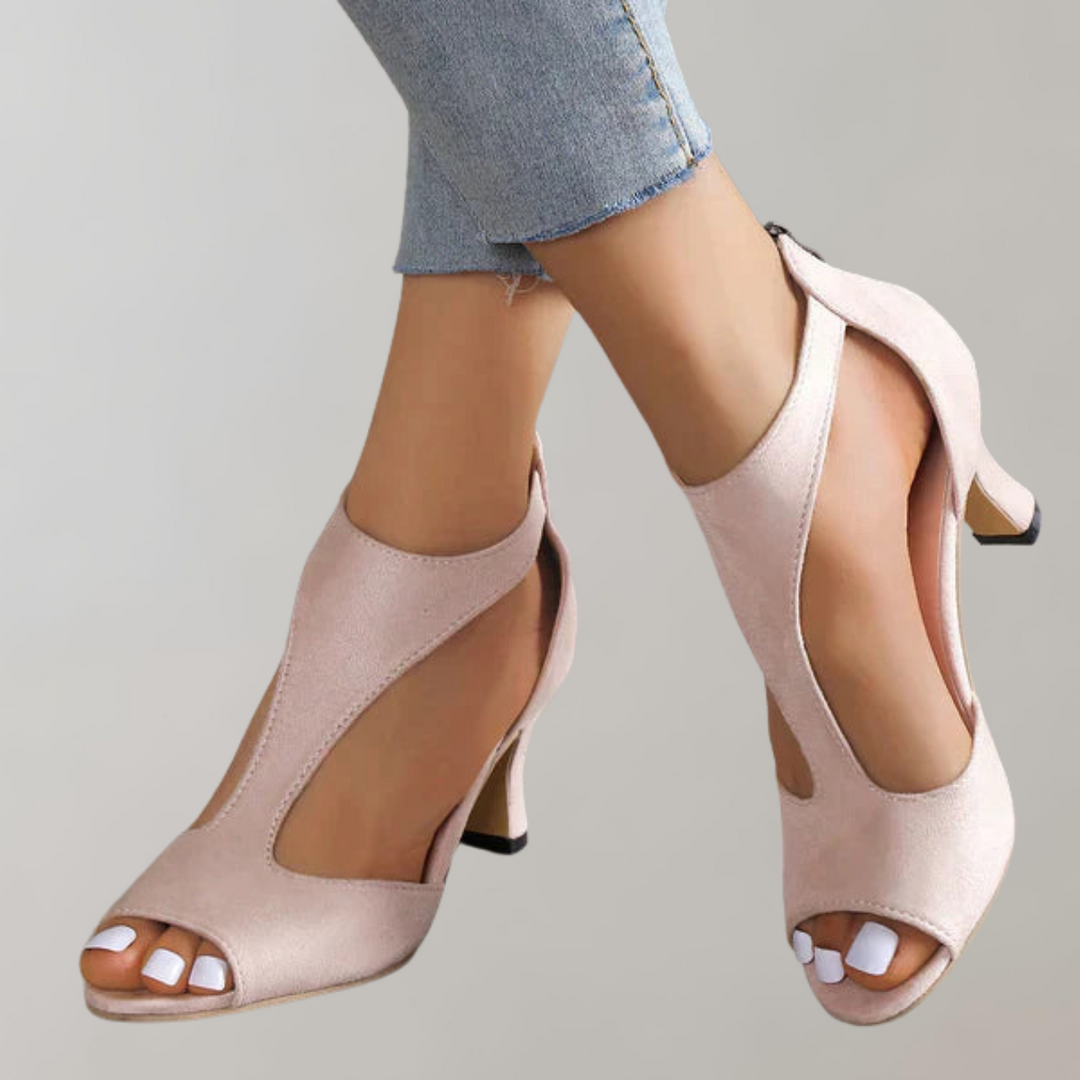Heidi-Mode | Orthopädische Sandalen mit Absatz Sandalen mit Pantolette Damen