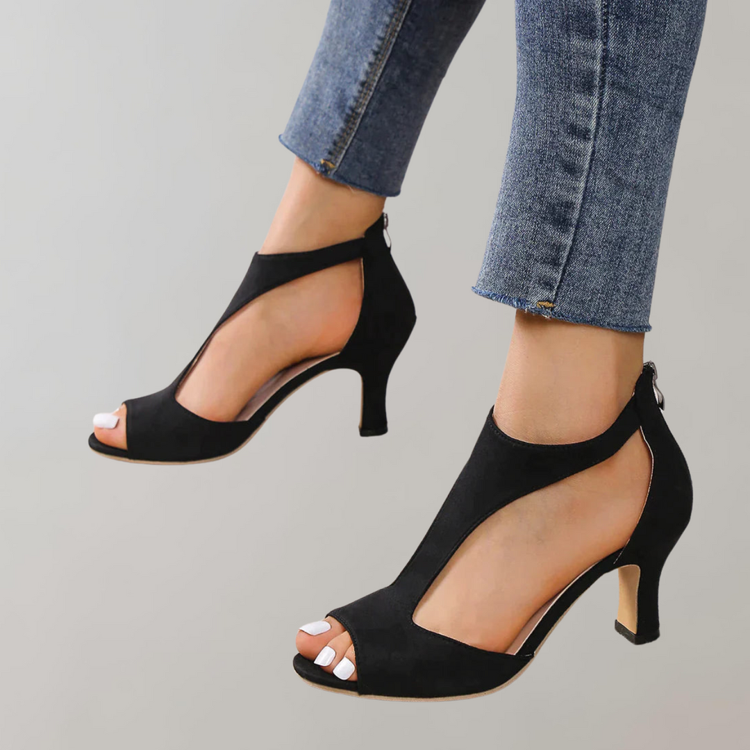 Heidi-Mode | Orthopädische Sandalen mit Absatz Sandalen mit Pantolette Damen