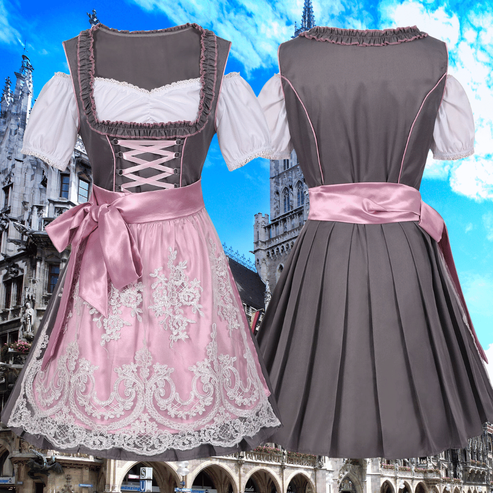 SINA - einzigartiges traditionelles Kostüm für Damen mit Schürze und Bluse
