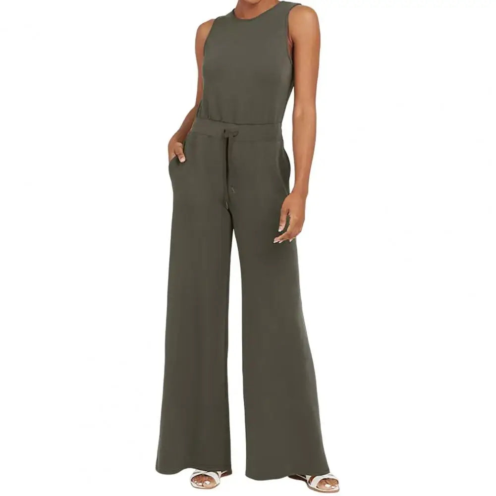 Heidi-Mode | Ärmelloser Luxus Damen Jumpsuit
