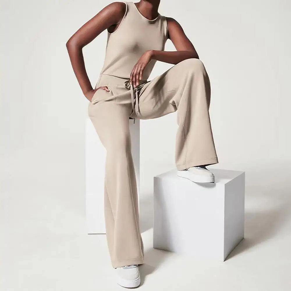 Heidi-Mode | Ärmelloser Luxus Damen Jumpsuit