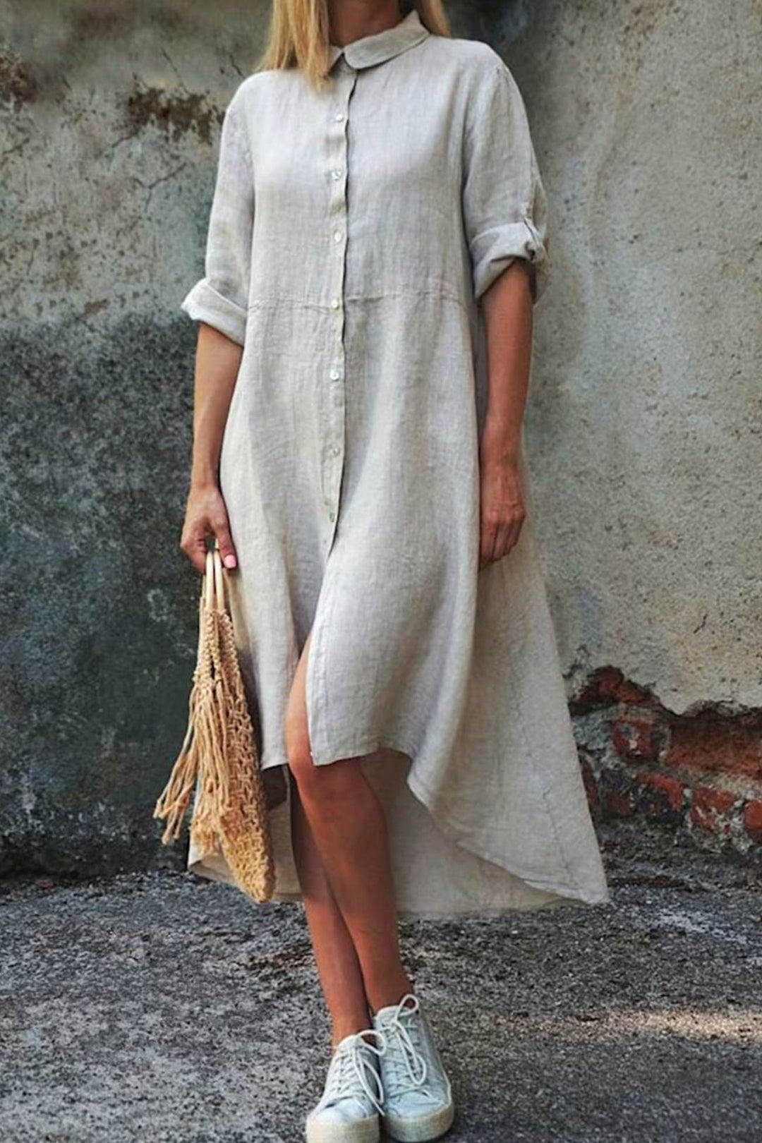 Heidi-Mode | Unregelmäßiges Hemdkleid