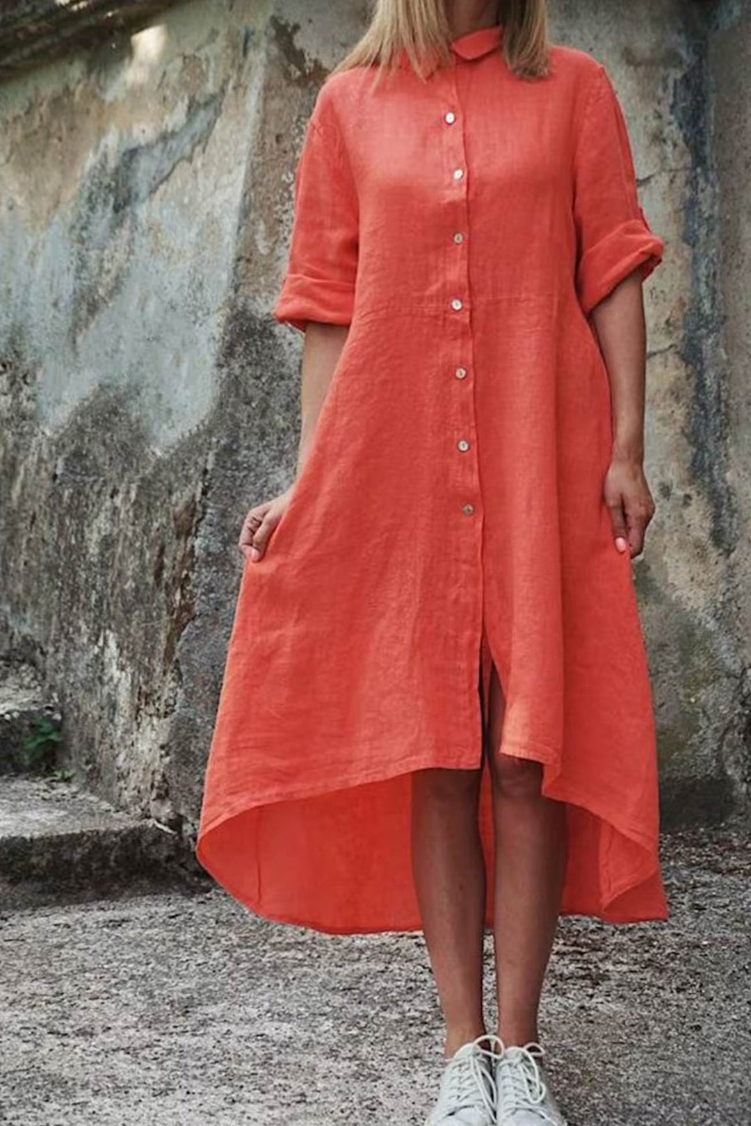 Heidi-Mode | Unregelmäßiges Hemdkleid