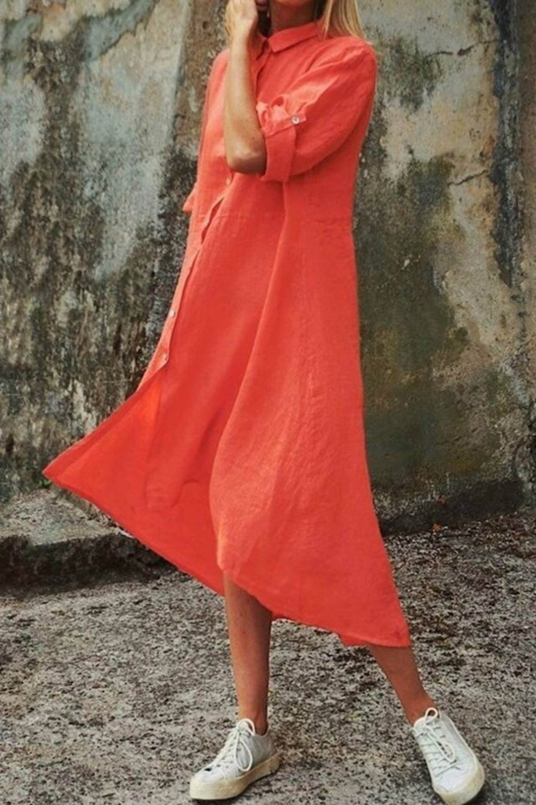 Heidi-Mode | Unregelmäßiges Hemdkleid