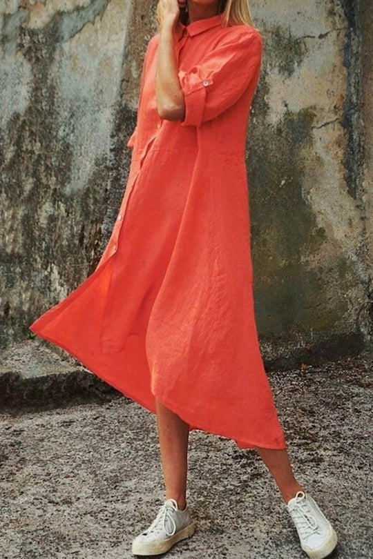 Heidi-Mode | Unregelmäßiges Hemdkleid