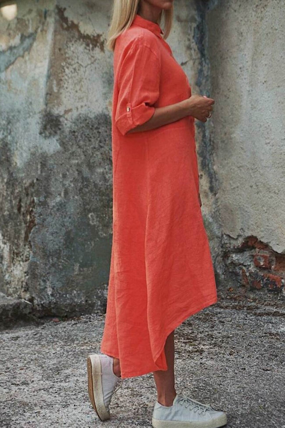 Heidi-Mode | Unregelmäßiges Hemdkleid