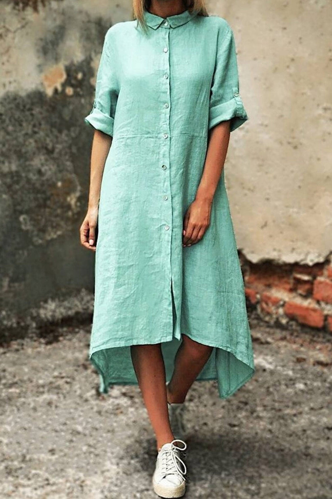 Heidi-Mode | Unregelmäßiges Hemdkleid
