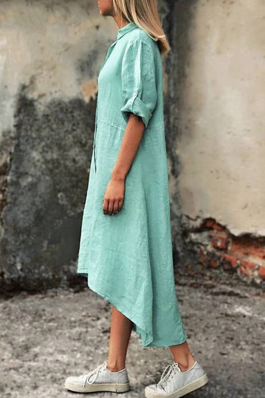 Heidi-Mode | Unregelmäßiges Hemdkleid