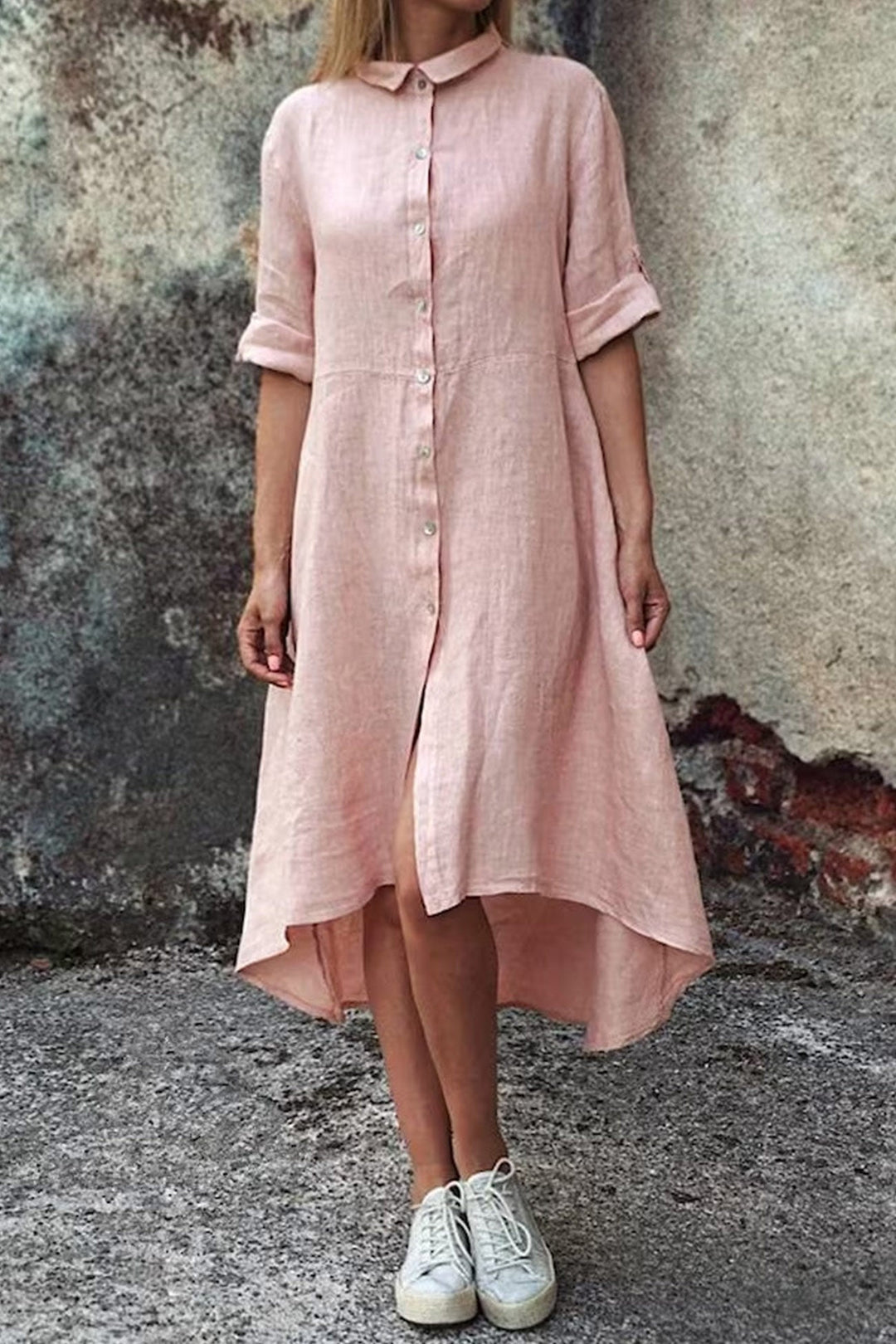 Heidi-Mode | Unregelmäßiges Hemdkleid