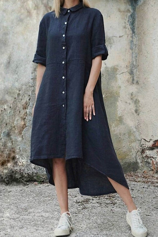 Heidi-Mode | Unregelmäßiges Hemdkleid