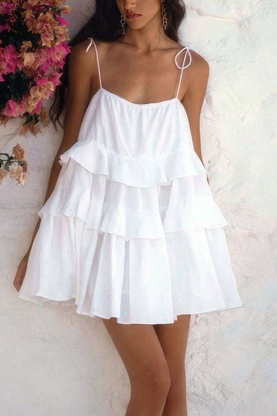 Heidi-Mode | Bindeband Lagen-Cami Babydoll Kleid