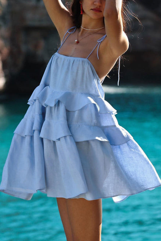 Heidi-Mode | Bindeband Lagen-Cami Babydoll Kleid