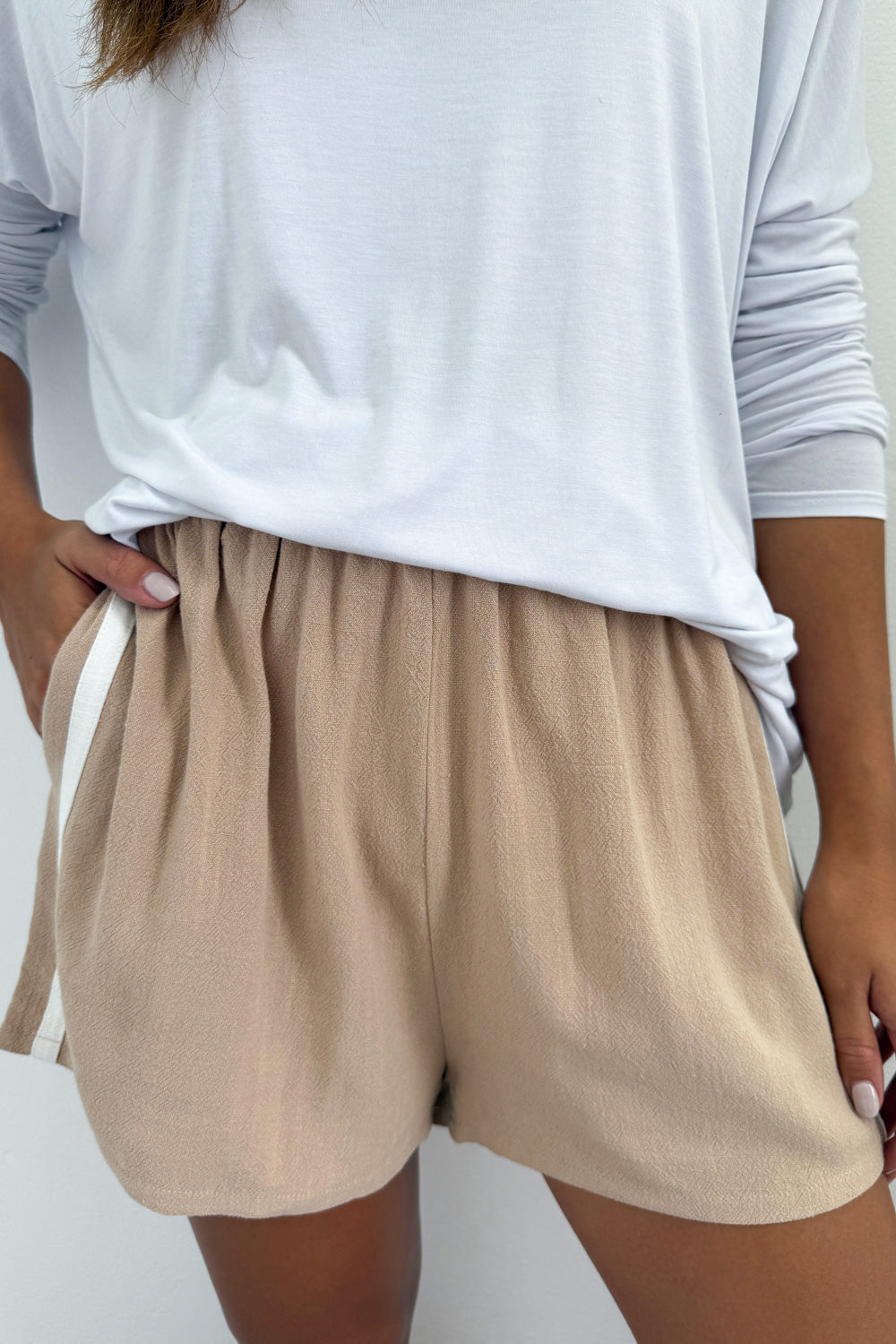 Heidi-Mode | Lockere Leinen Shorts für Damen