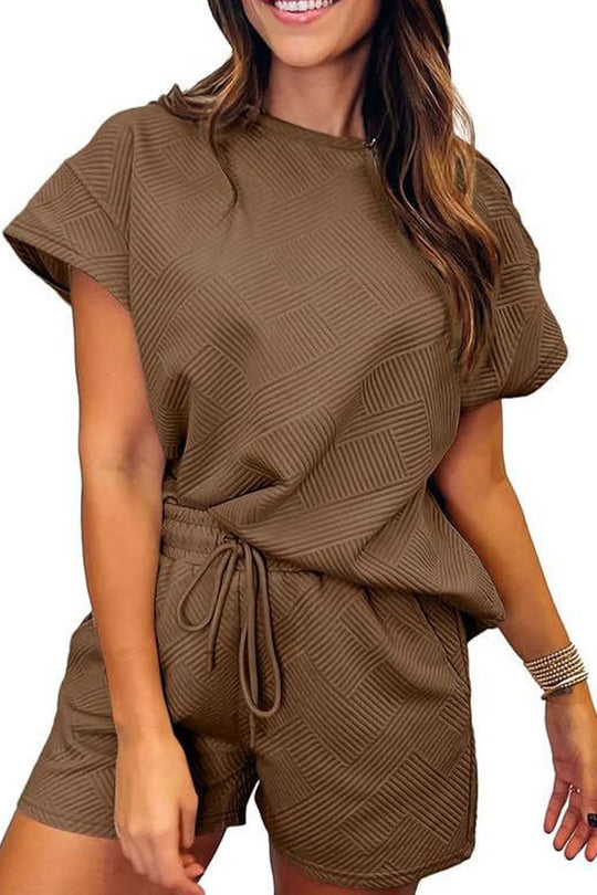 Heidi-Mode | Zweiteiliger Hosenanzug mit Rundhalsoberteil für Damen