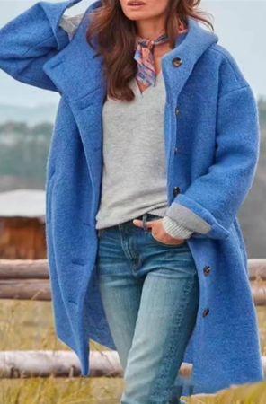 Heidi-Mode | Eleganter Einfarbiger Mantel