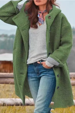 Heidi-Mode | Eleganter Einfarbiger Mantel