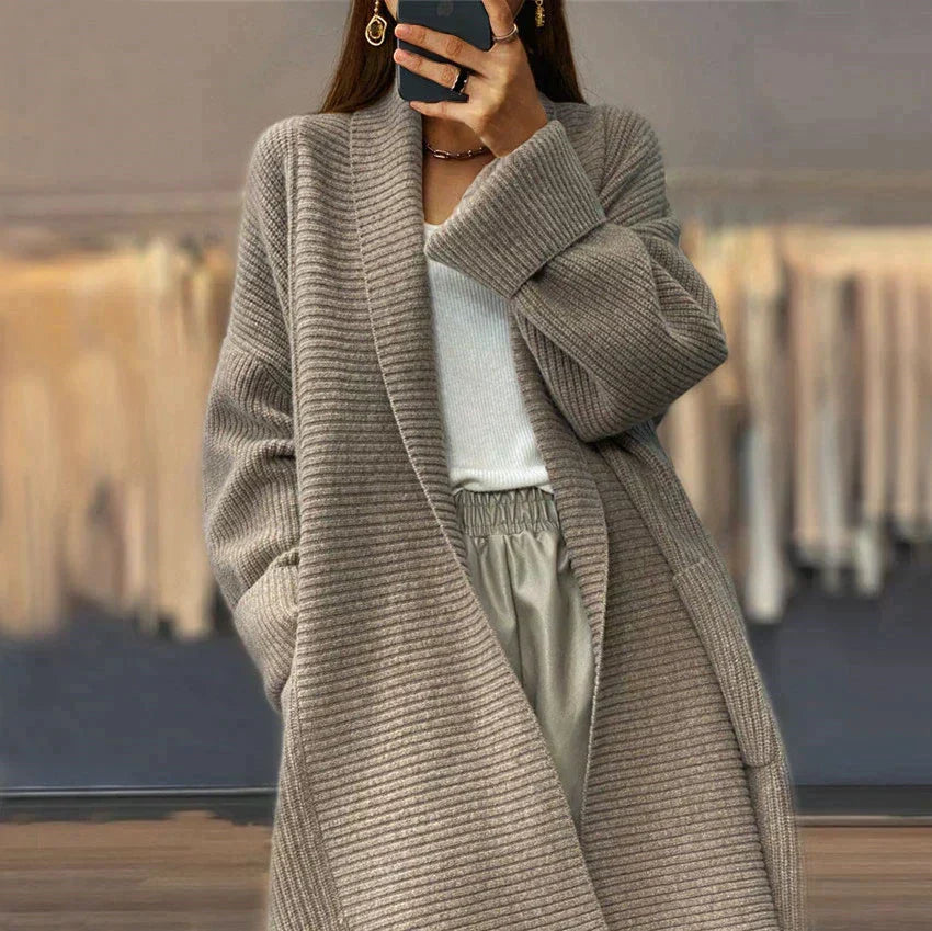 Heidi-Mode | Langer Strickmantel für Damen