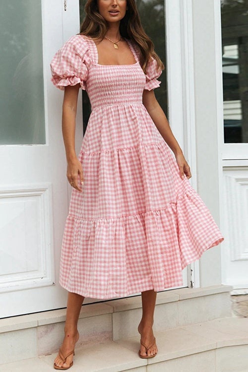 Heidi-Mode | Karierter Kleid für Frauen Sophie