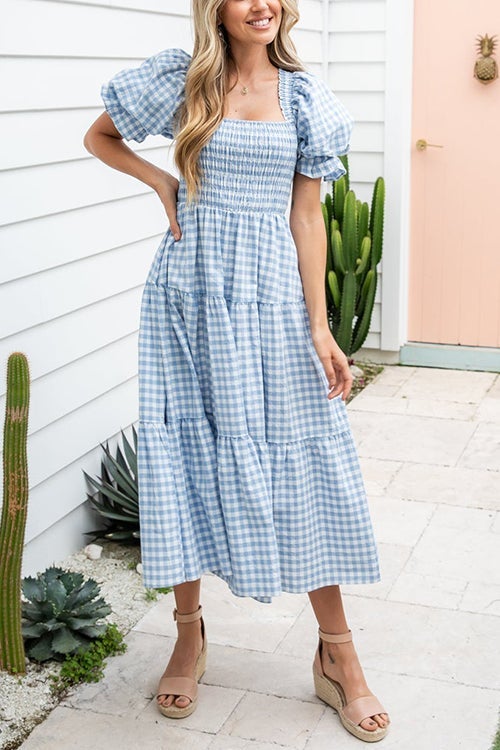 Heidi-Mode | Karierter Kleid für Frauen Sophie
