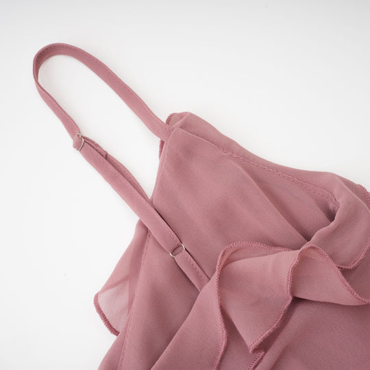 Heidi-Mode | Plissierte Faux Blume Midi Kleid